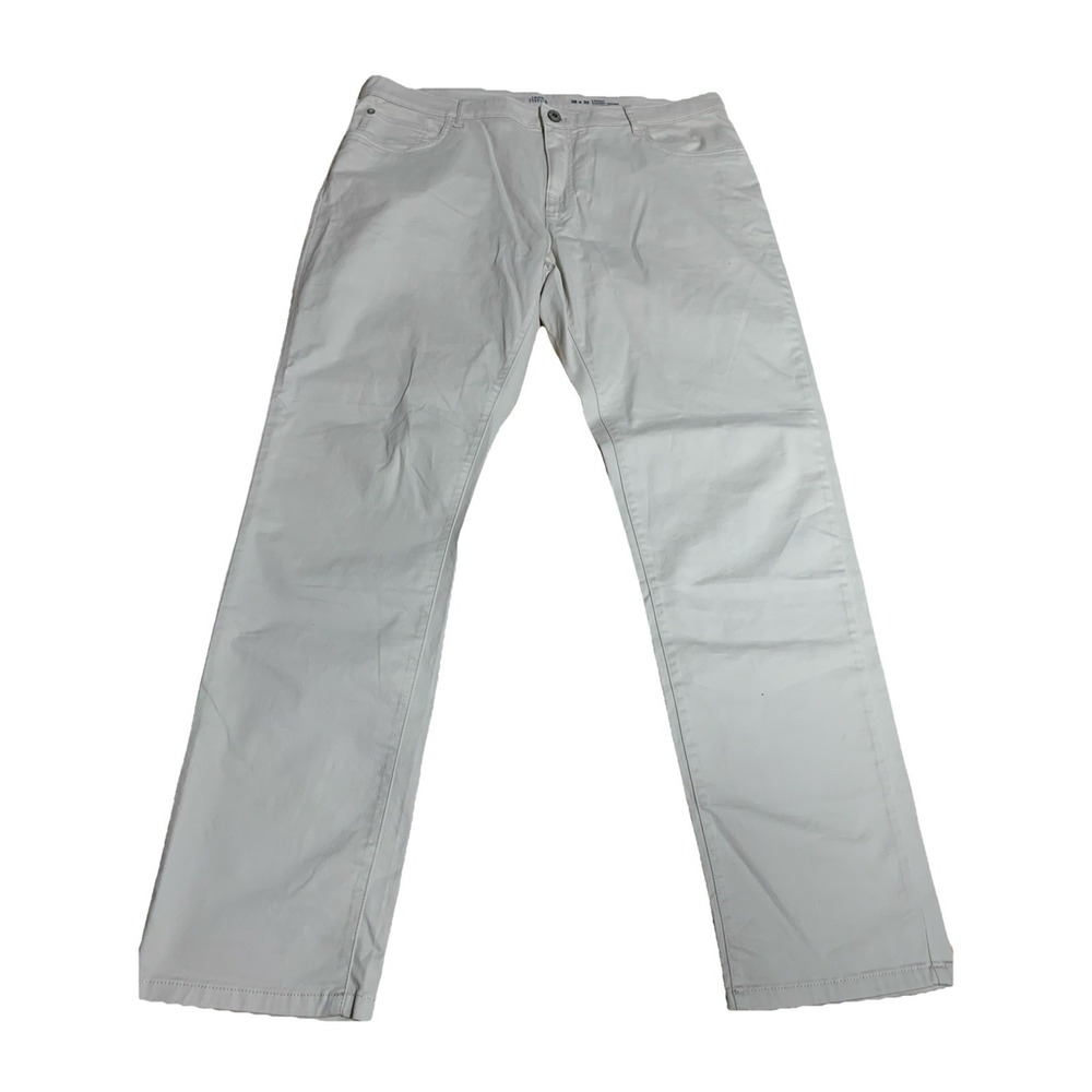 IZOD Golf Pants Men 38x32 Premiun Stretch‎ 5 Pocket Straight Tapered Flat Front